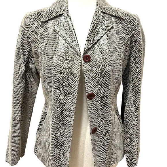 Frenchi snakeskin leather jacket - Picture 2 of 14